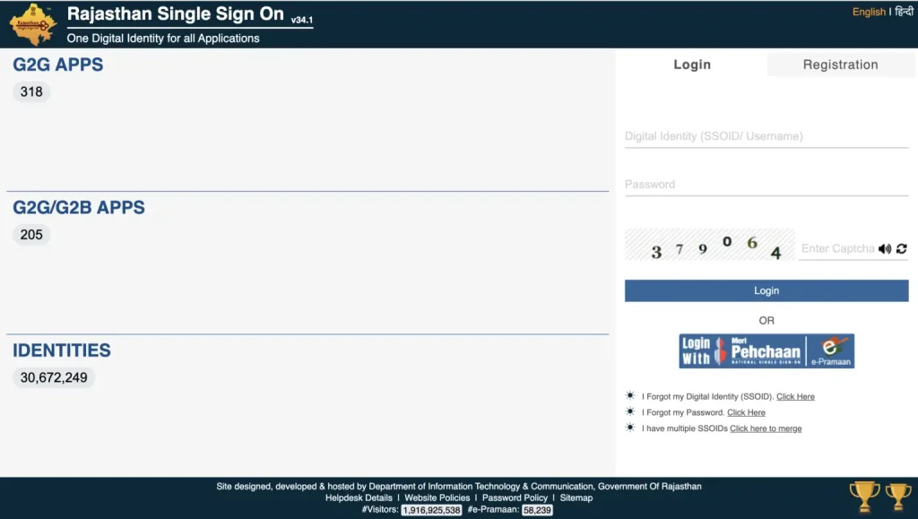 sso id registration portal